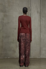 V-NECK RIBBED SEATER