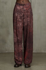 DIGITAL PRINT STRAIGHT LEG TROUSERS