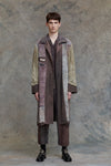 COLLAGED WOKERS LONG COAT
