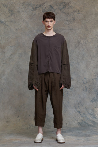 COLLAGED WIDE SLEEVES LONG TEE – ZIGGY CHEN