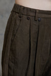 FRONT PLEAT TAPERED LONG TROUSERS