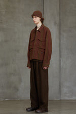 BLUR STRIPED WORKERS JACKET