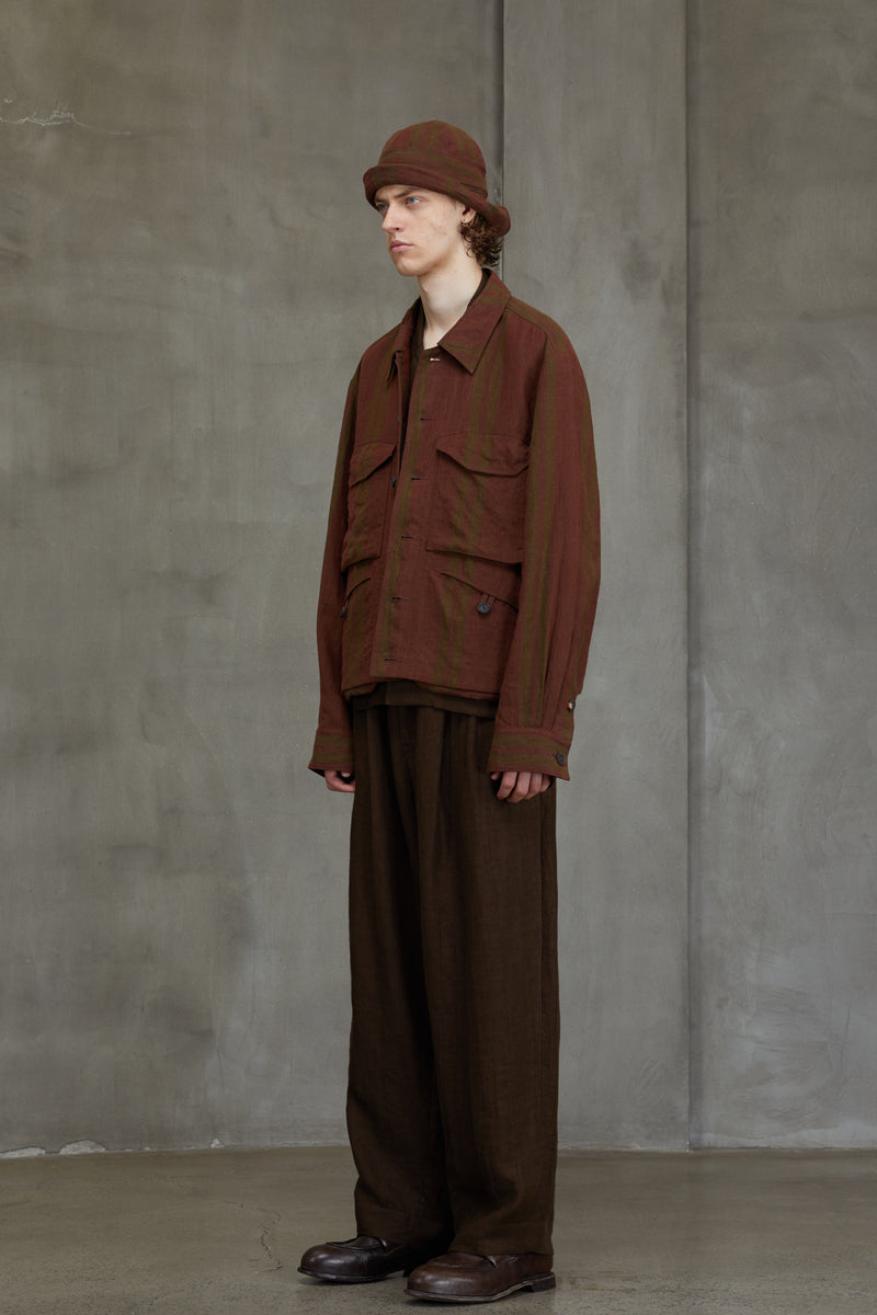 BLUR STRIPED WORKERS JACKET