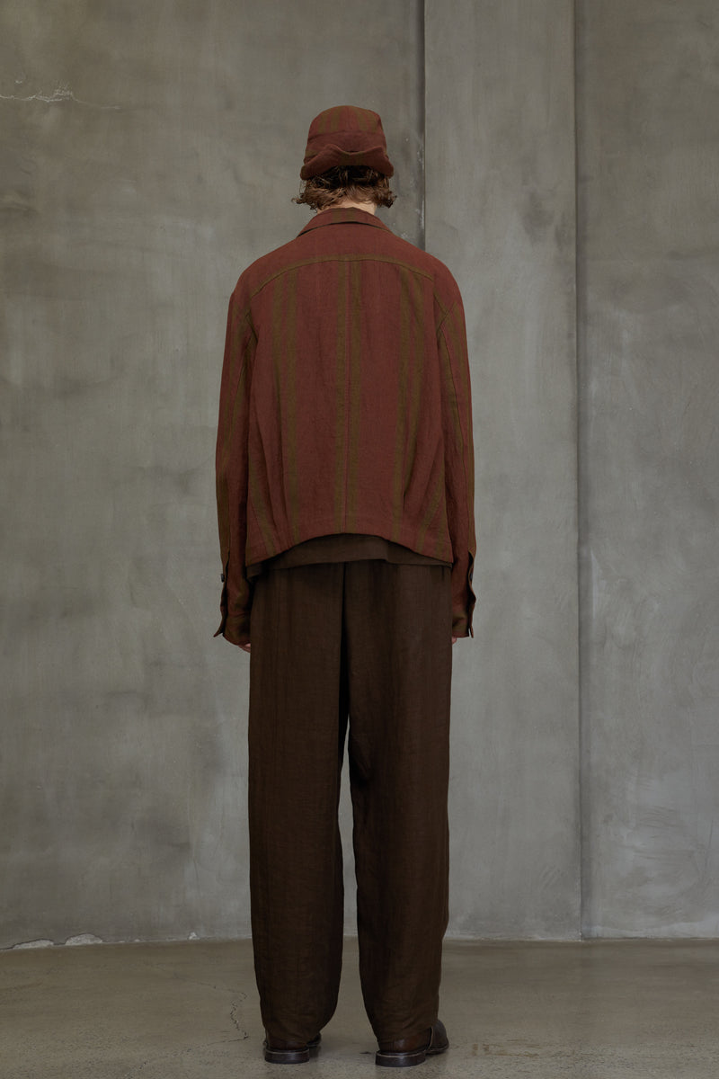 BLUR STRIPED WORKERS JACKET