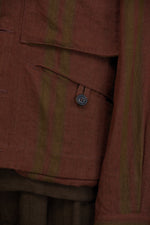 BLUR STRIPED WORKERS JACKET
