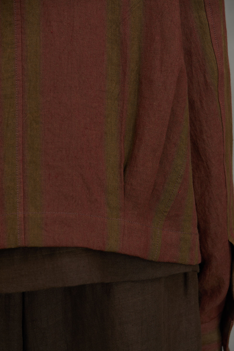 BLUR STRIPED WORKERS JACKET