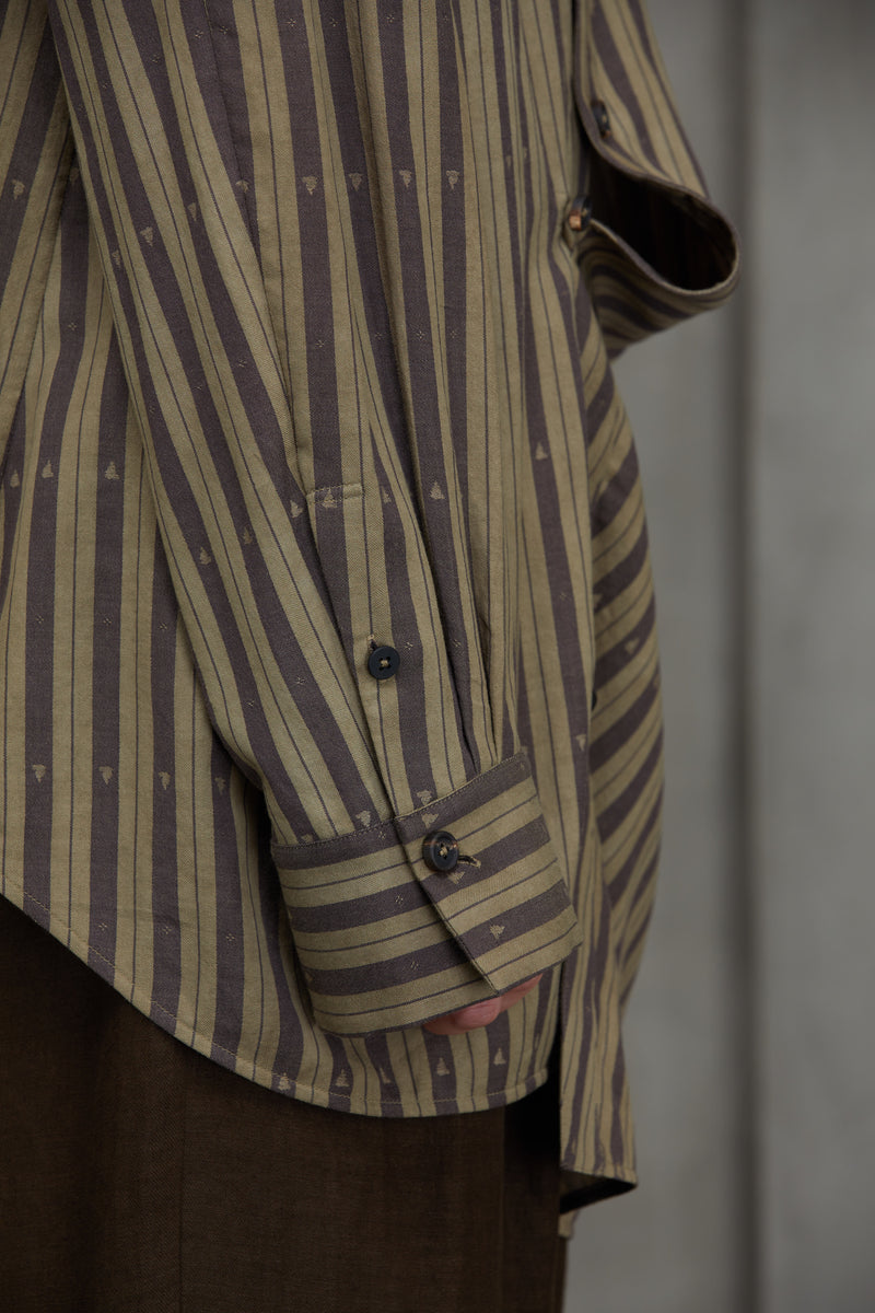 ASYMMETRIC STRIPED JACKET
