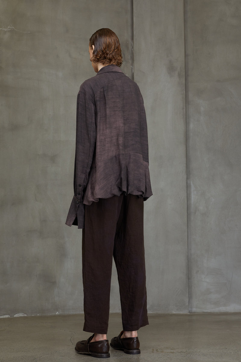 DOUBLE BREASTED HIGH NECK SHIRT JACKET