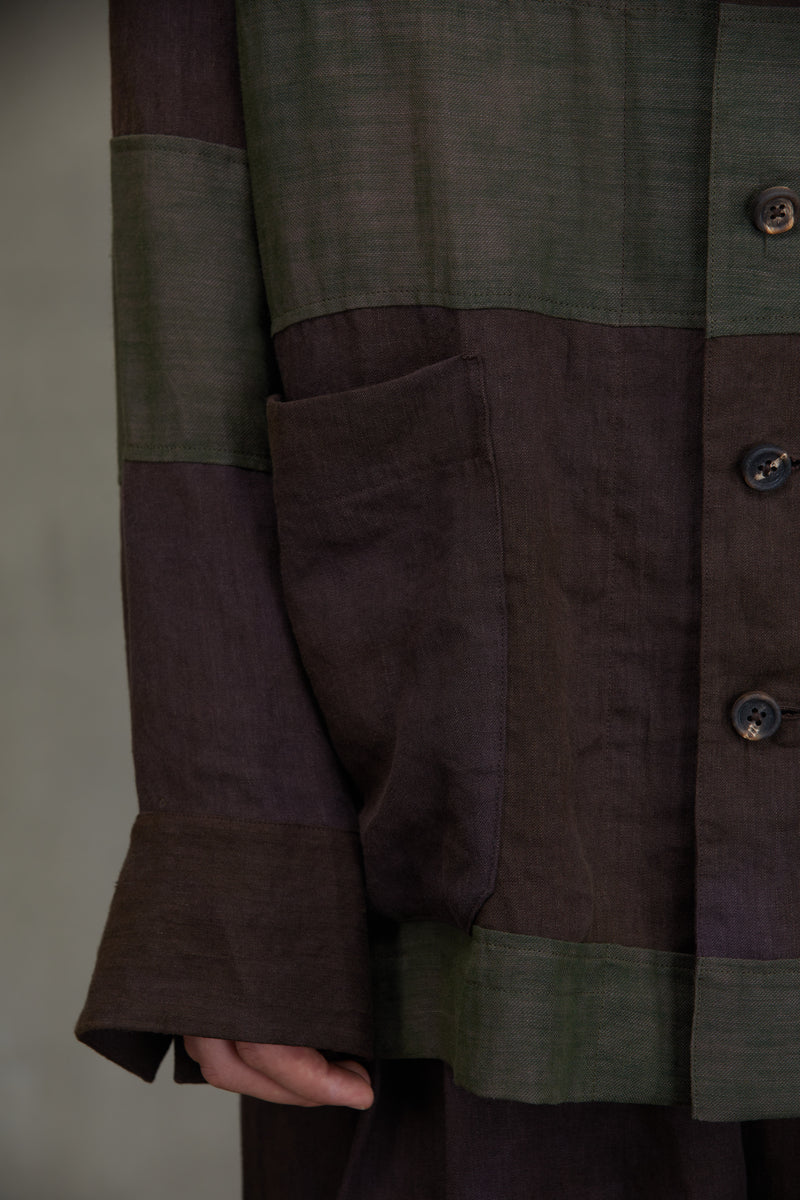 PATCHWORK SHIRT JACKET