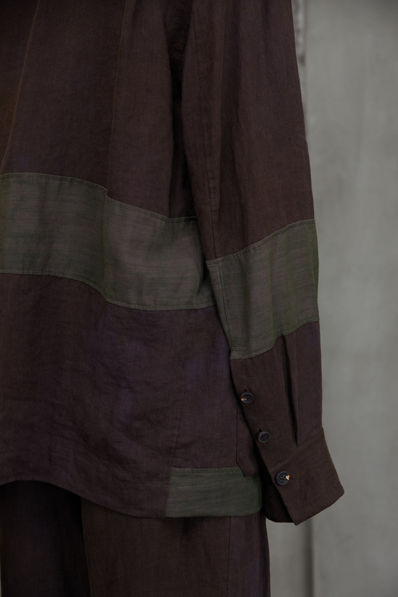 PATCHWORK SHIRT JACKET