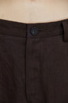 FRONT PLEATS TAPERED TROUSERS