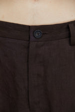 FRONT PLEATS TAPERED TROUSERS