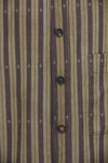 STRIPED MANDARIN COLLAR SHIRT