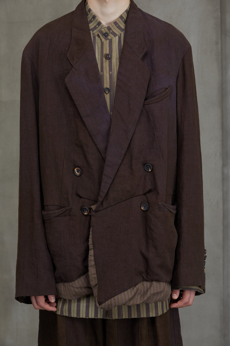 DOUBLE BREASTED COLLAGE JACKET