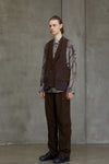 DOUBLE BREASTED COLLAGE WAISTCOAT
