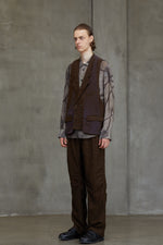 DOUBLE BREASTED COLLAGE WAISTCOAT