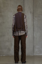 DOUBLE BREASTED COLLAGE WAISTCOAT
