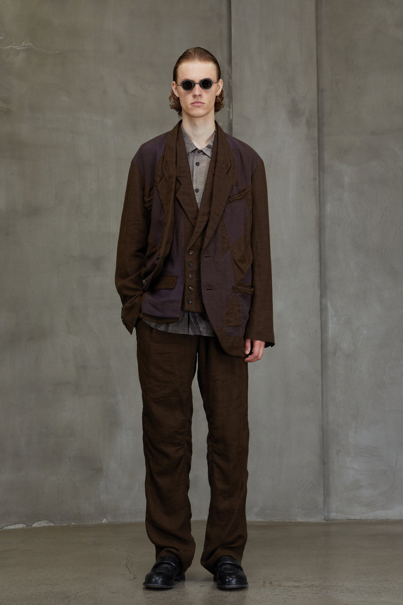 PATCHWORK 2 BUTTON JACKET