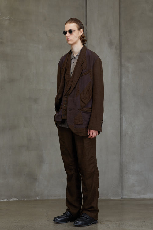 PATCHWORK 2 BUTTON JACKET