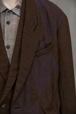 PATCHWORK 2 BUTTON JACKET
