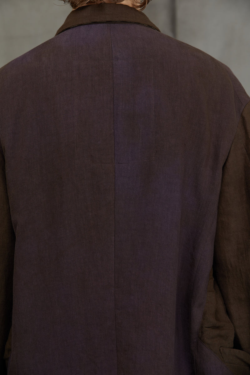 PATCHWORK 2 BUTTON JACKET