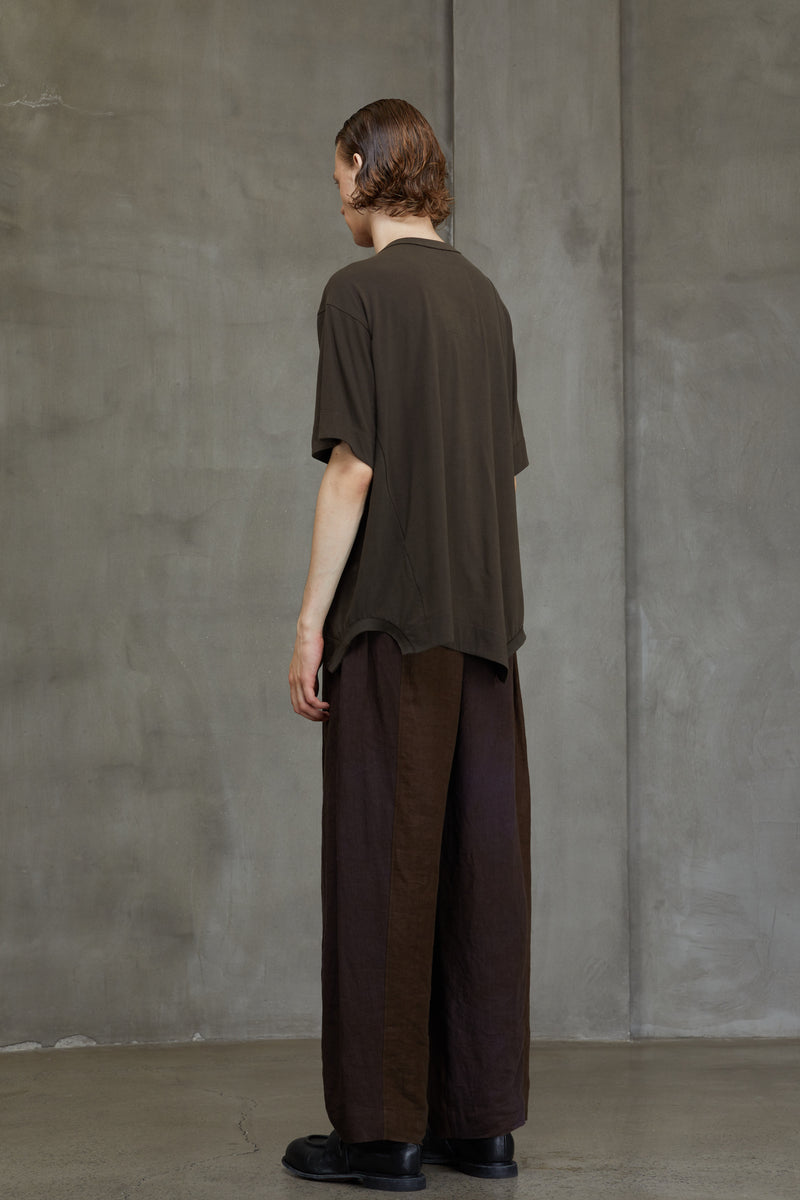 HENLEY NECK T-SHIRT