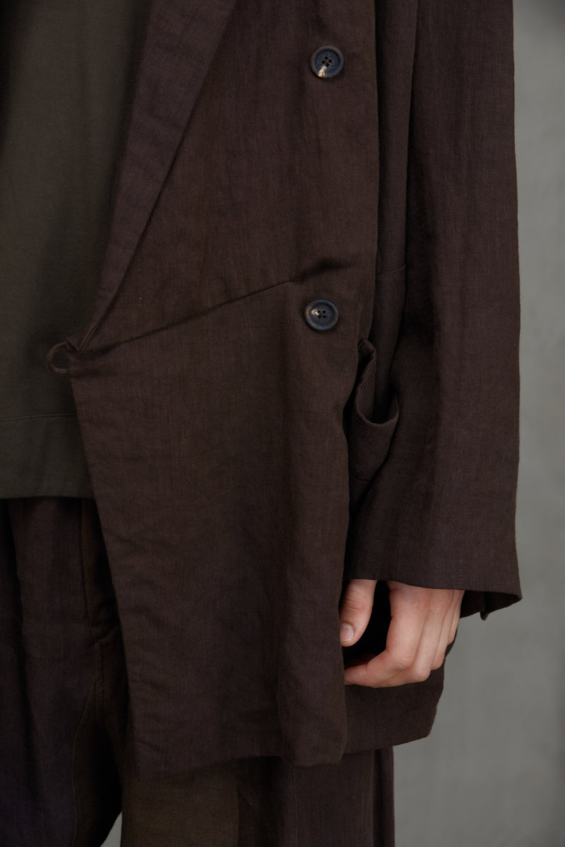DOUBLE BREASTED LONG JACKET