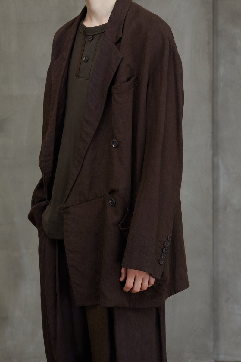 DOUBLE BREASTED LONG JACKET