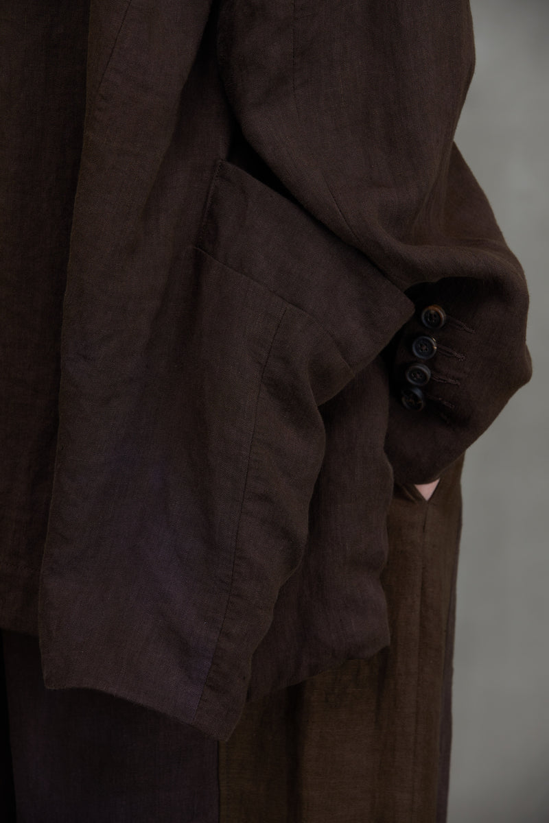 DOUBLE BREASTED LONG JACKET