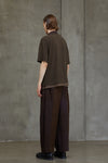 LAPEL COLLAR SHORT SLEEVE T-SHIRT