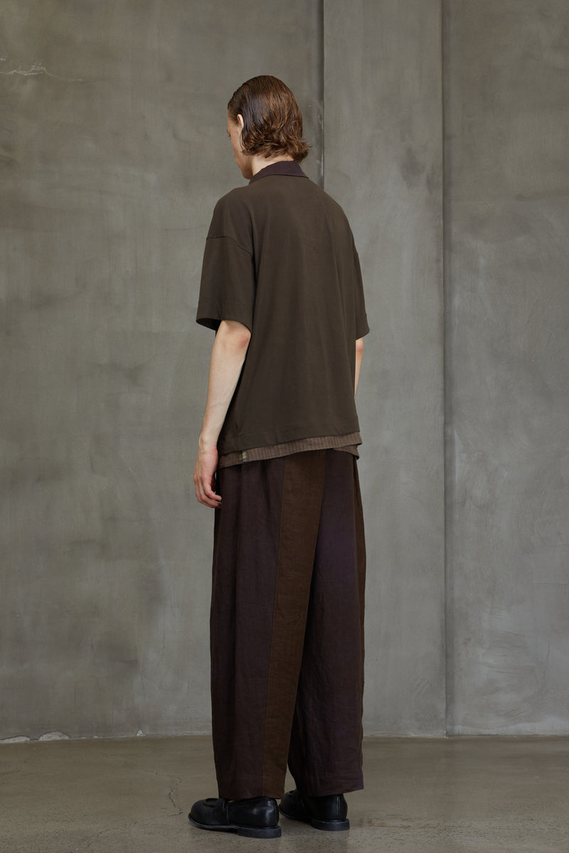 LAPEL COLLAR SHORT SLEEVE T-SHIRT
