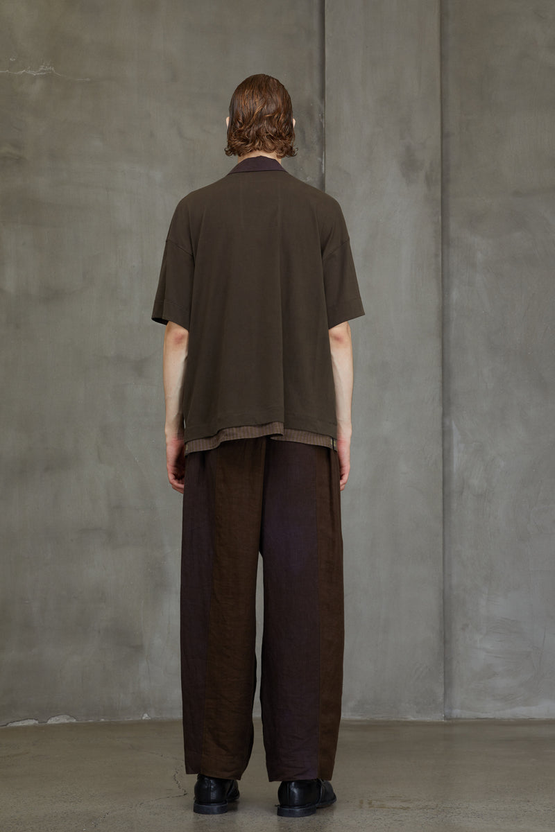 LAPEL COLLAR SHORT SLEEVE T-SHIRT