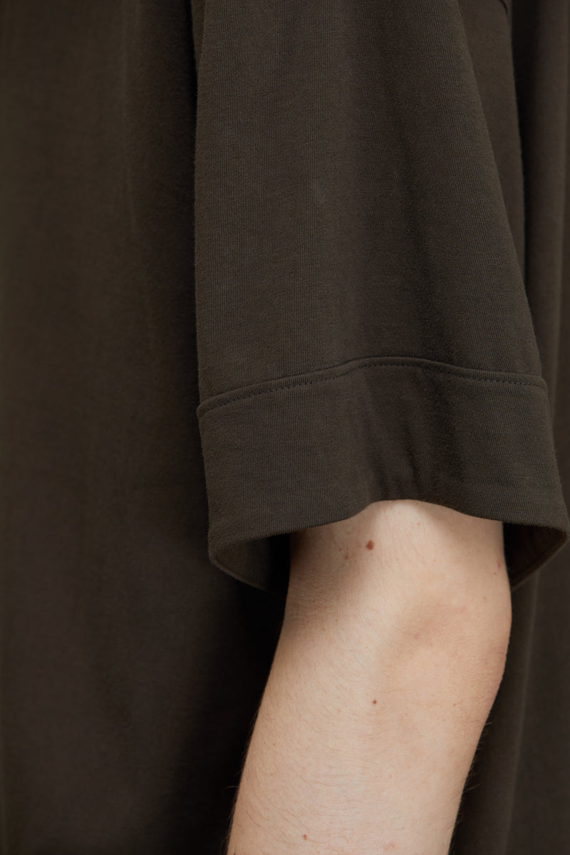 LAPEL COLLAR SHORT SLEEVE T-SHIRT