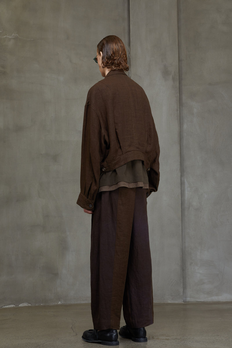 DOUBLE BREASTED CROPPED JACKET