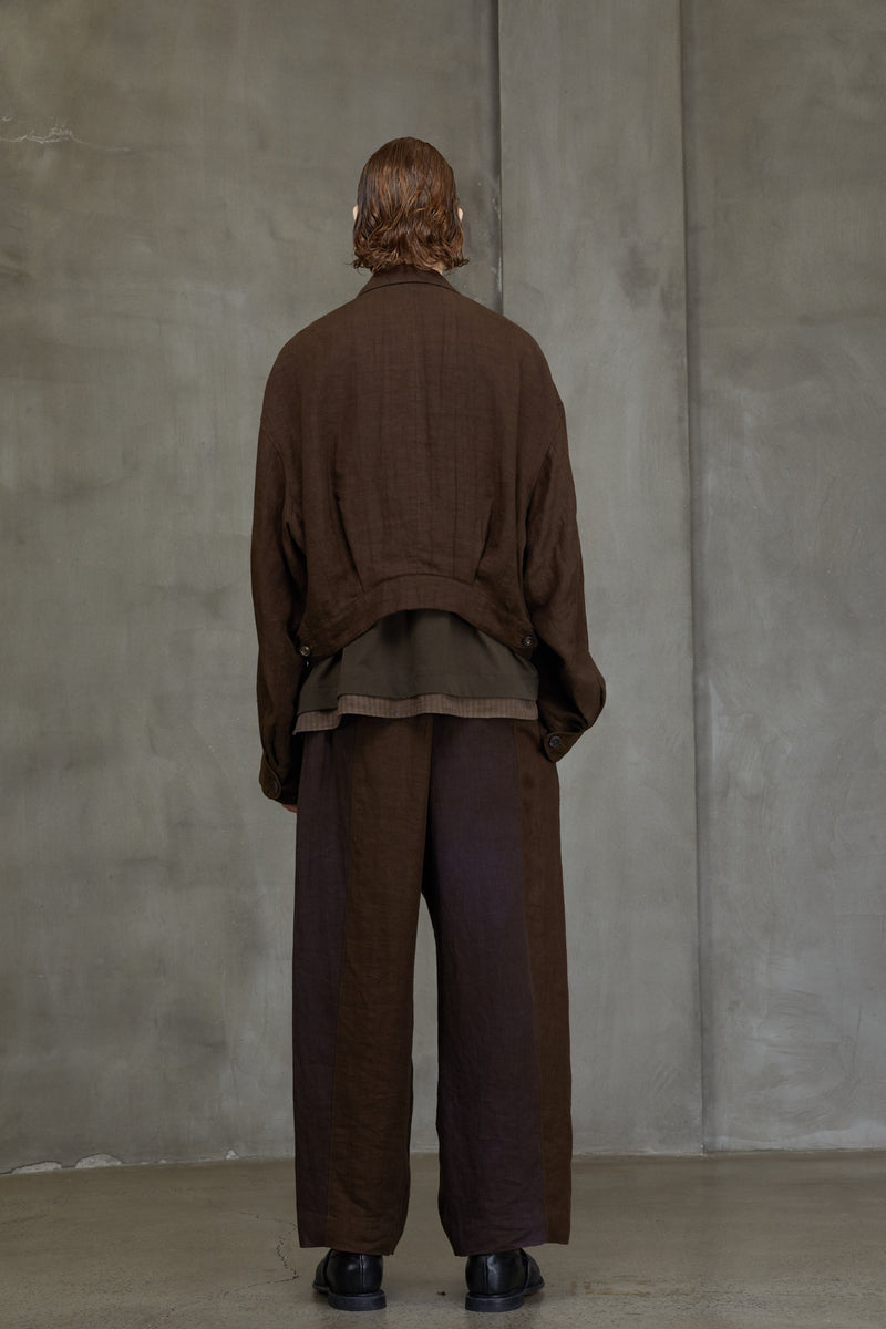 DOUBLE BREASTED CROPPED JACKET