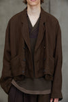 DOUBLE BREASTED CROPPED JACKET