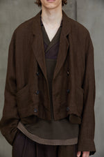 DOUBLE BREASTED CROPPED JACKET