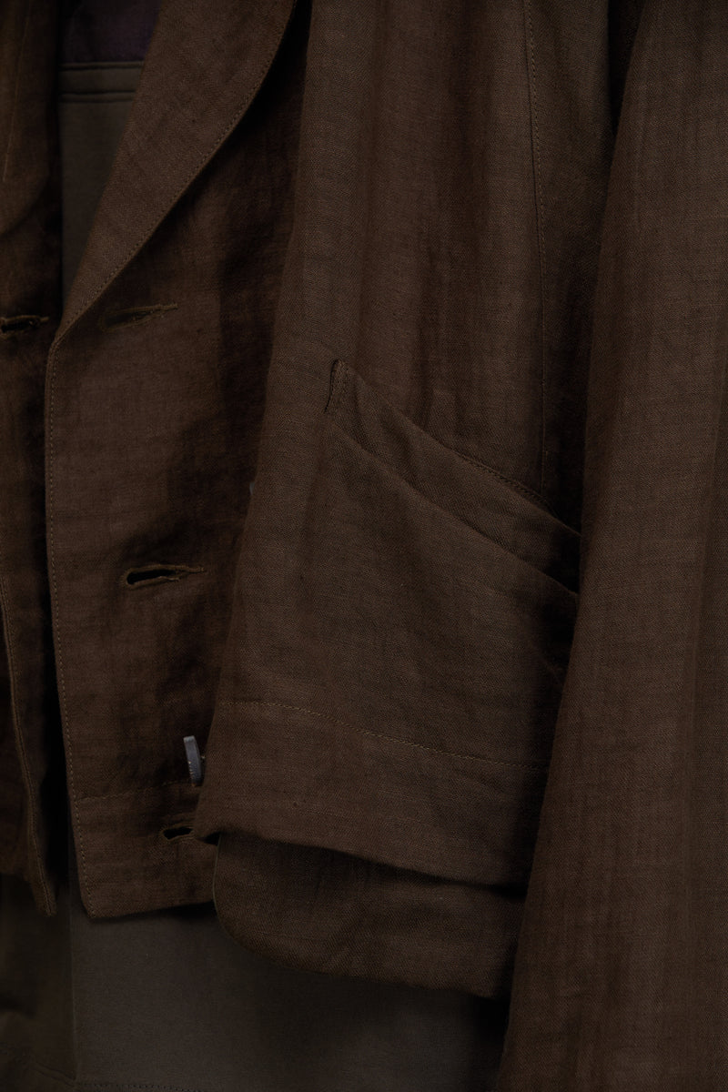 DOUBLE BREASTED CROPPED JACKET