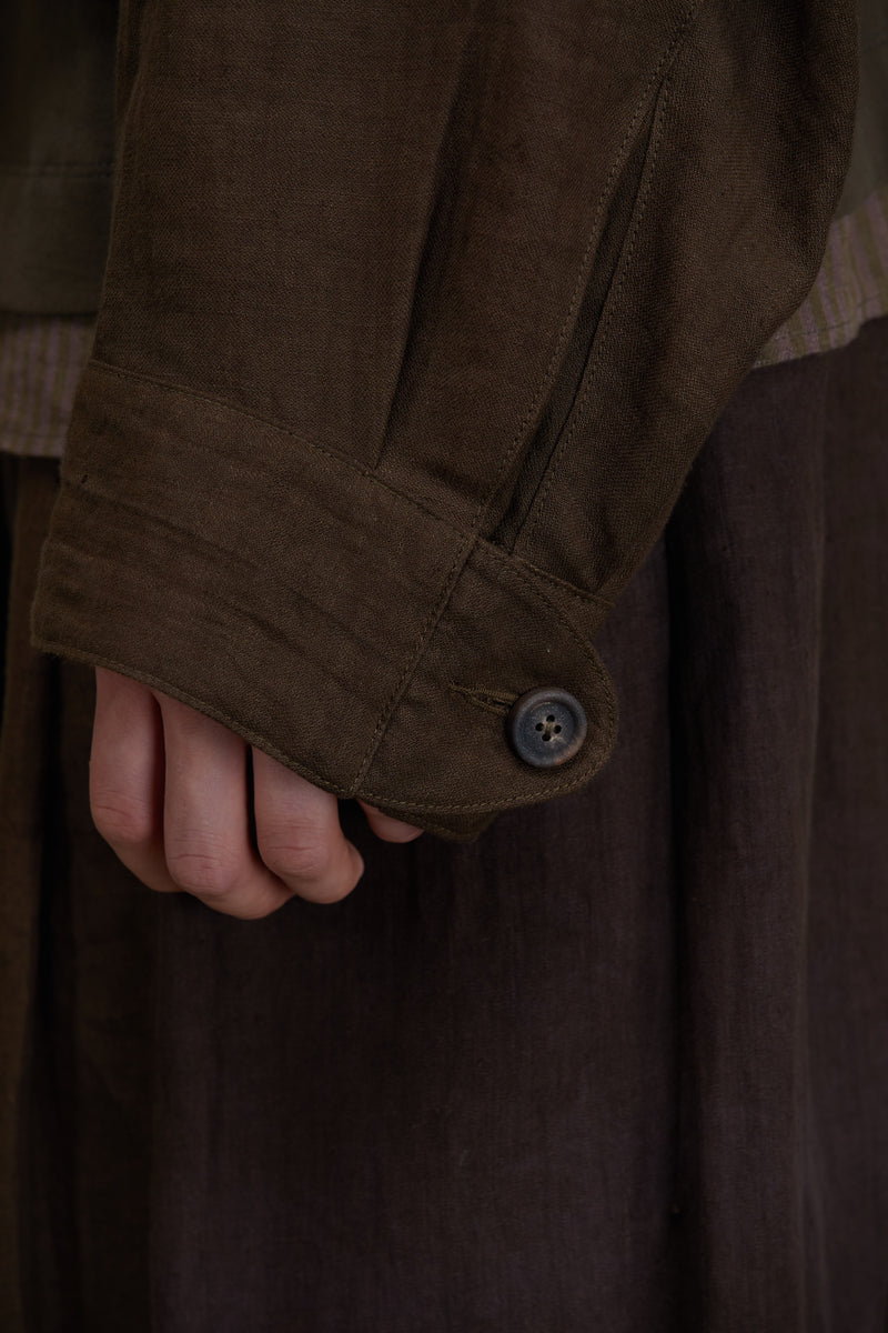 DOUBLE BREASTED CROPPED JACKET