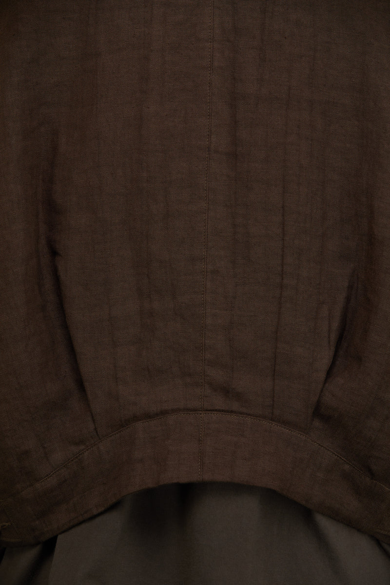 DOUBLE BREASTED CROPPED JACKET