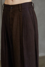 COLLAGED WIDE LEG TROUSERS
