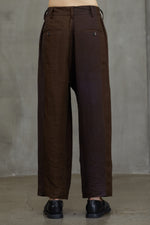 COLLAGED WIDE LEG TROUSERS