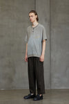 HENLEY NECK T-SHIRT