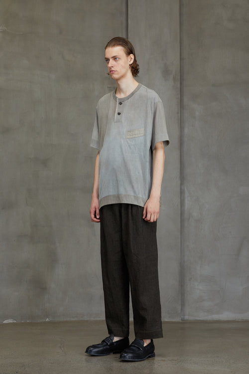 HENLEY NECK T-SHIRT