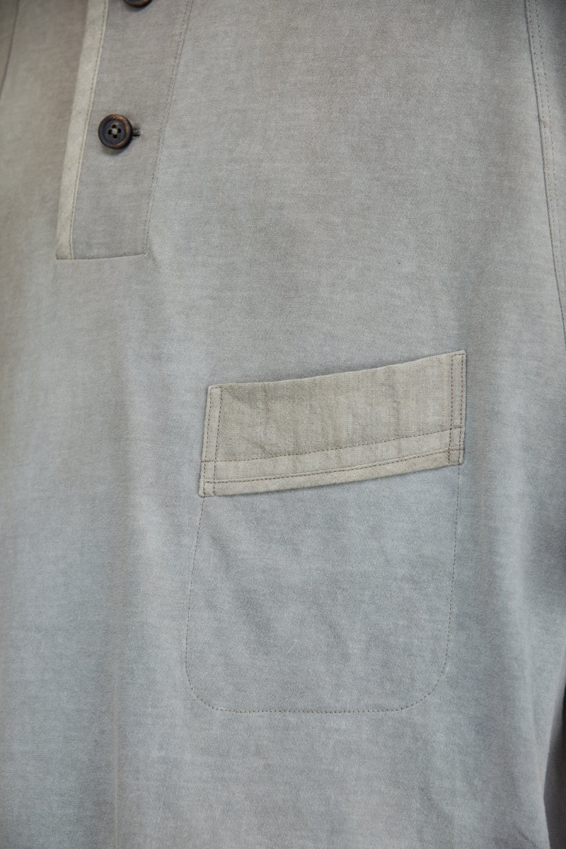 HENLEY NECK T-SHIRT
