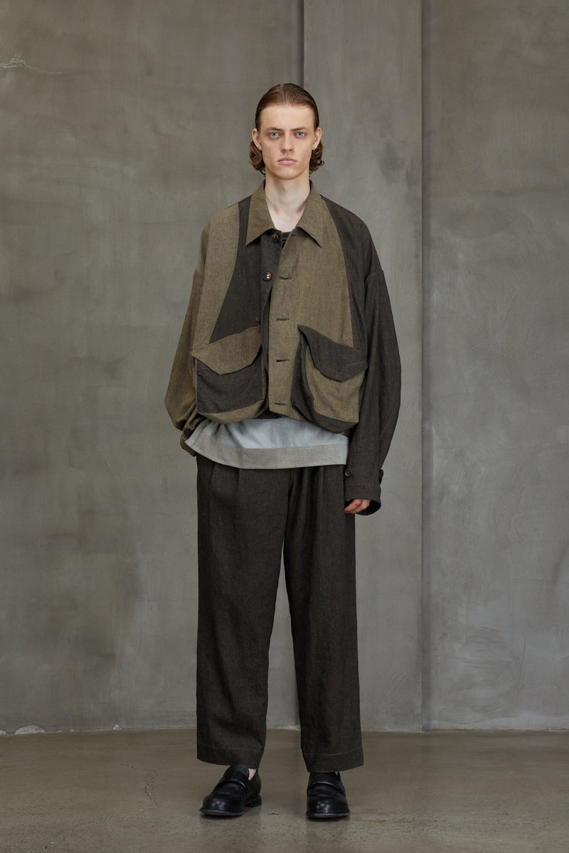 COLLAGED WORKERS JACKET