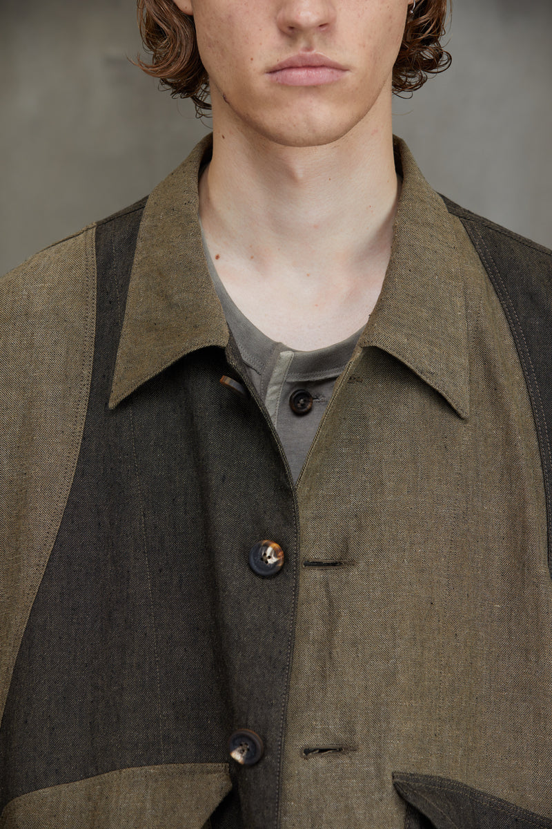 COLLAGED WORKERS JACKET
