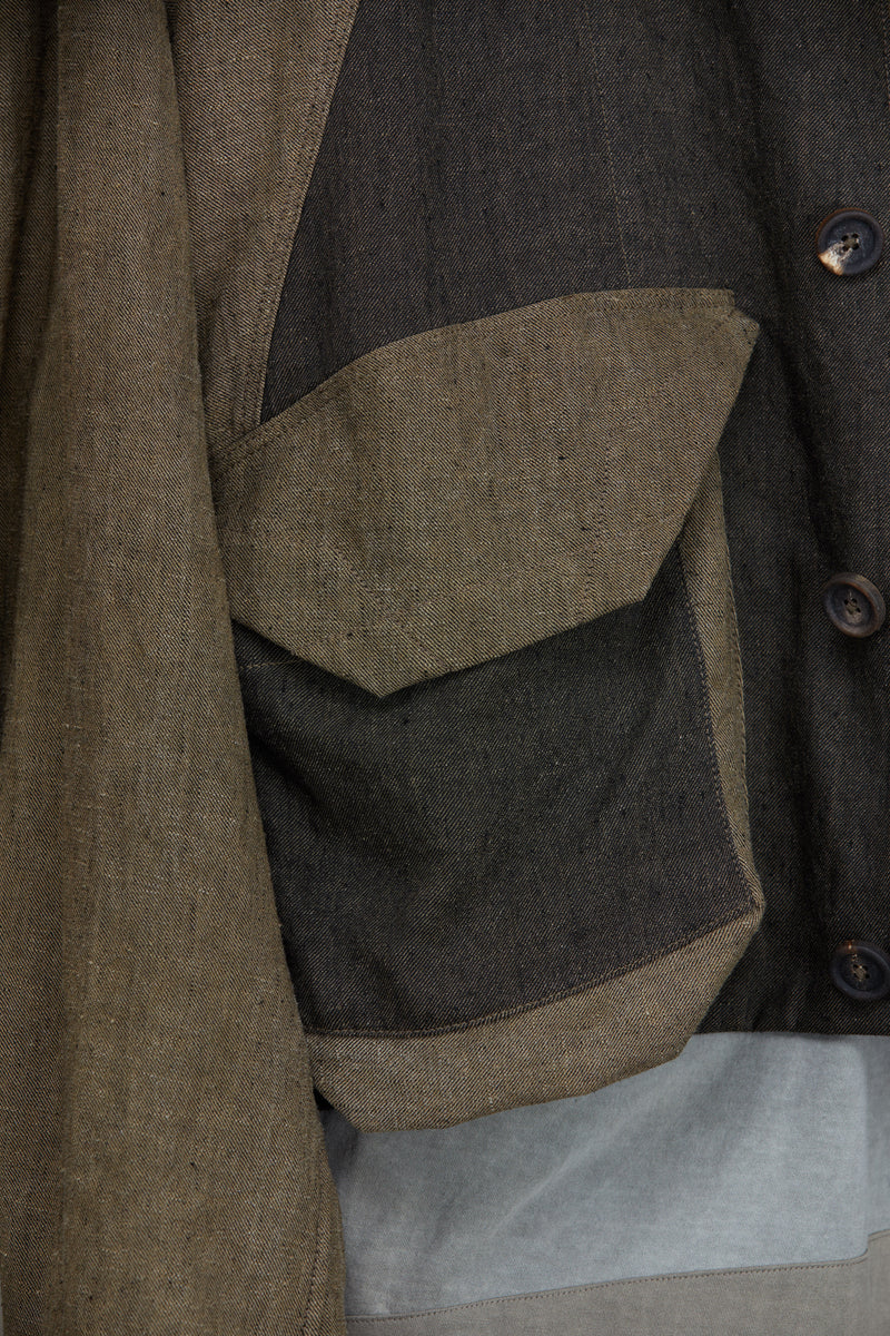 COLLAGED WORKERS JACKET