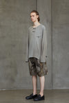 4 BUTTON HENLEY NECK LONG SLEEVE T-SHIRT