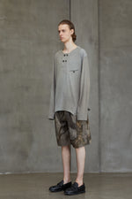 4 BUTTON HENLEY NECK LONG SLEEVE T-SHIRT